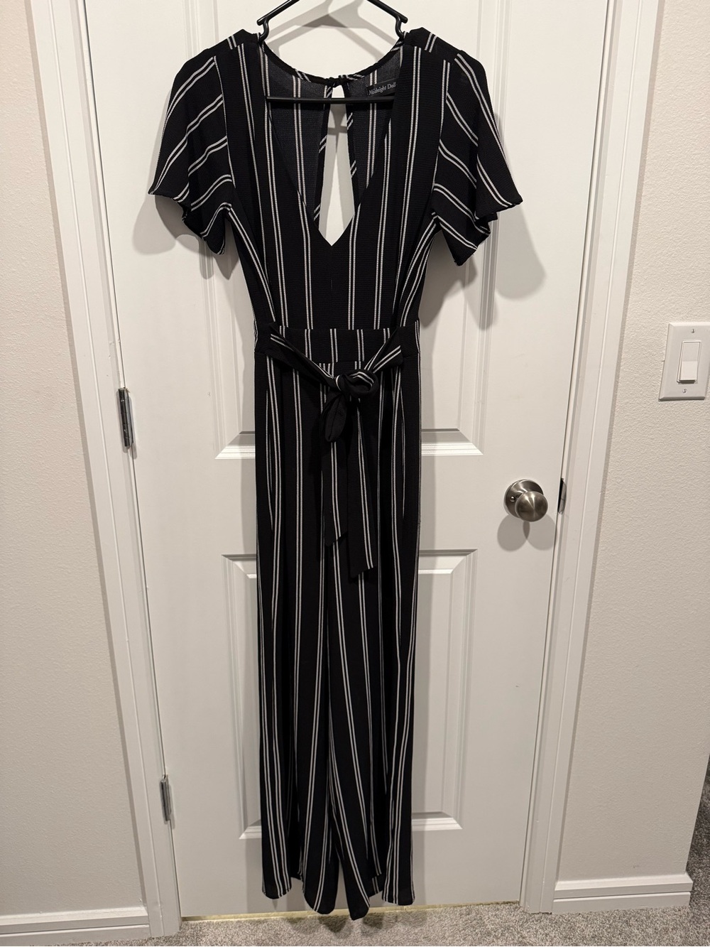 Wide-Leg Jumpsuit with Tie Waist
